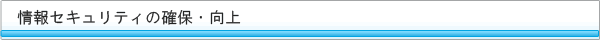 情報セキュリティの確保・向上